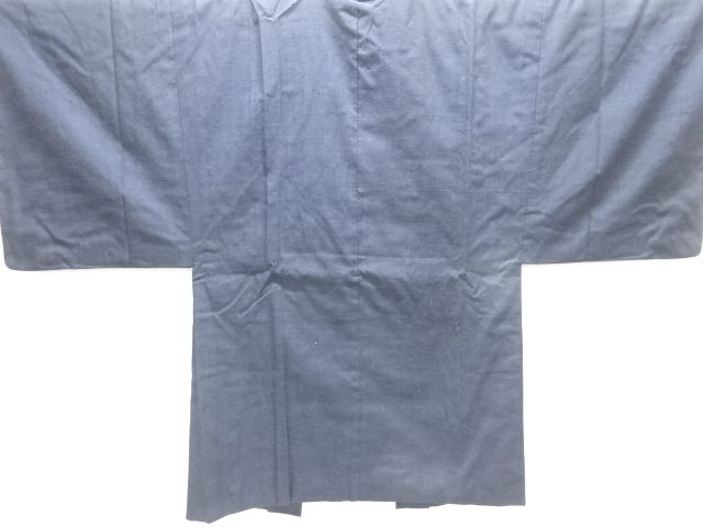 JAPANESE KIMONO / ANTIQUE MENS HAORI / SILK / HAND WOVEN TSUMUGI